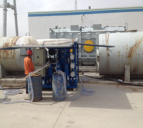 废油过滤设备安装调试合格