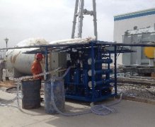 滤油机使用现场及参数