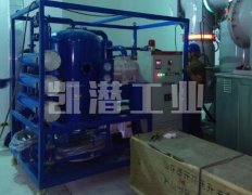 柳州电厂滤油机现场调试