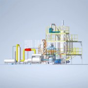 50T废机油再生蒸馏设备3D图